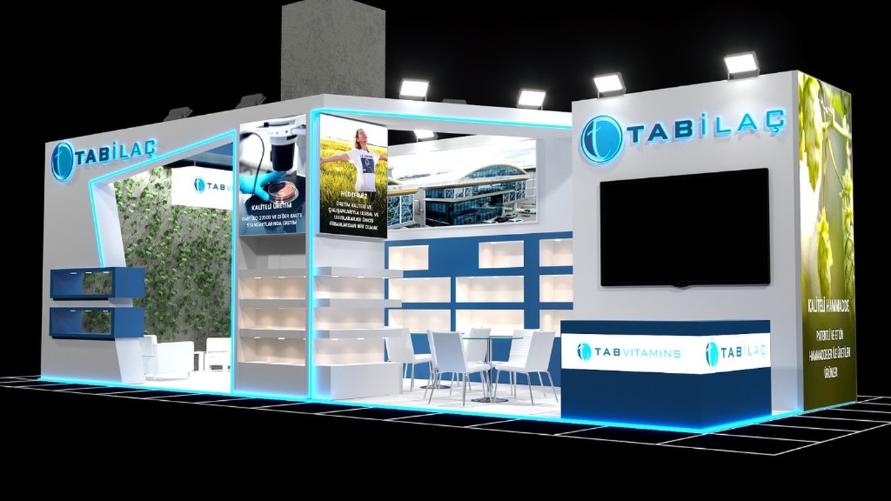 Tabilaç Fuar Standı 3D Mimari CAD Modelleme