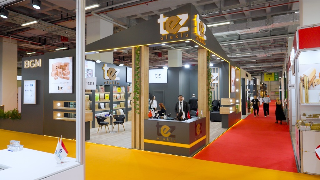 Tez Oluklu Ahşap Fuar Standı